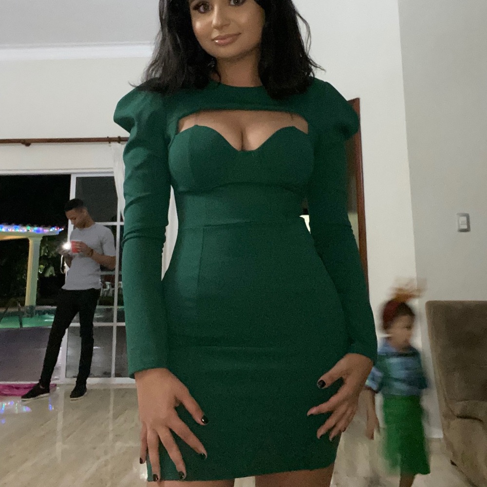 Hunter green dress